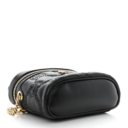 Gucci Calfskin GG Matelasse Mini Top Handle Bag Black 4 of 11