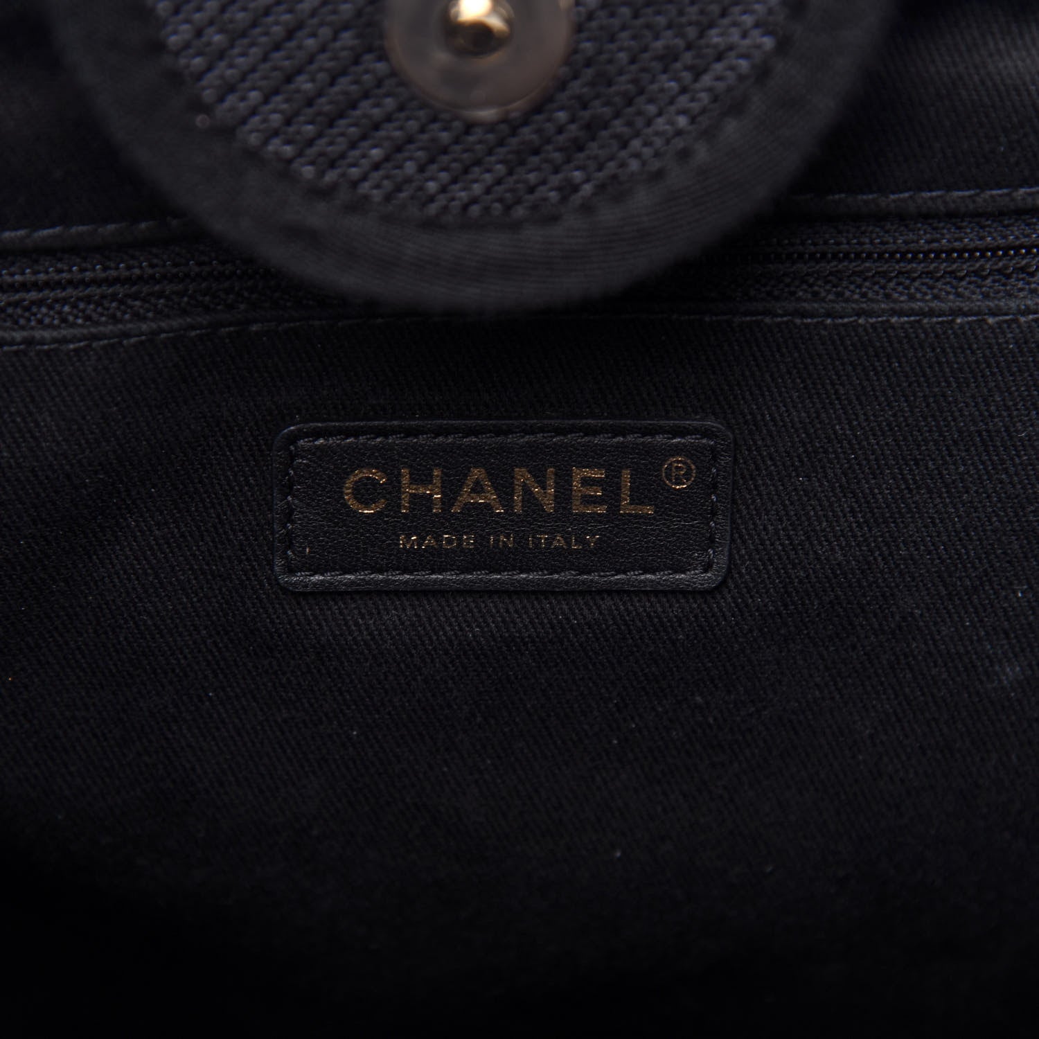 Chanel Canvas Medium Deauville Tote Black 6 of 10