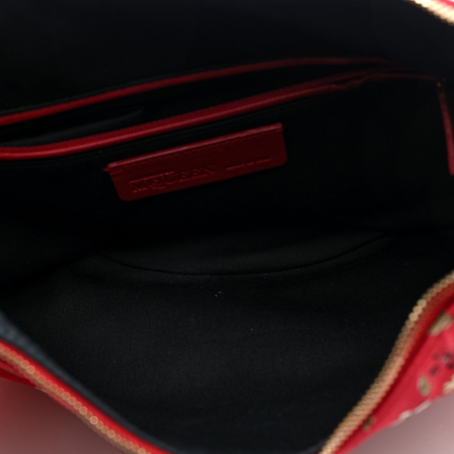 Silk Floral Print De Manta Clutch Red Multicolor