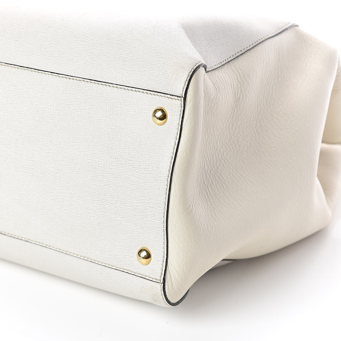 Vitello Elite Large 2Jours Tote Latte Bianco