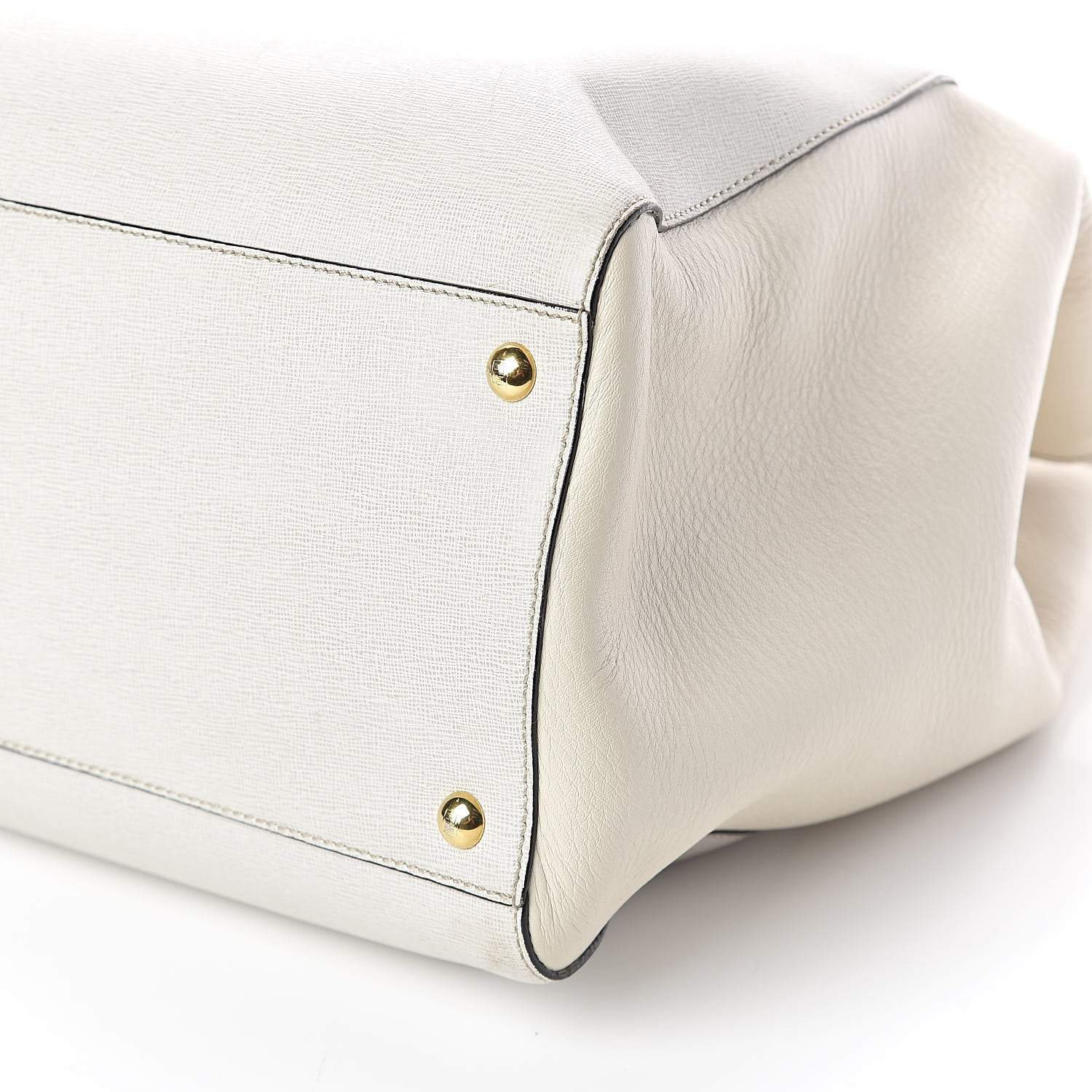 Fendi Vitello Elite Large 2Jours Tote Latte Bianco 10 of 15