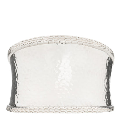 John Hardy Sterling Silver Classic Chain Hammered Cuff Bracelet 1 of 4