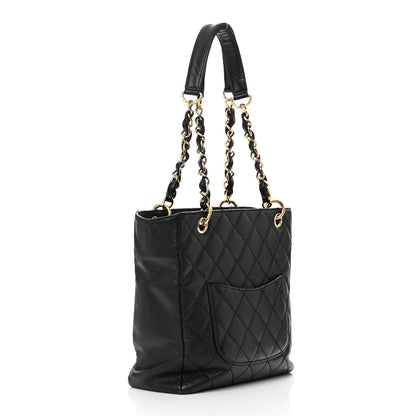Chanel Caviar Quilted Petit Shopping Tote PST Black 3 of 15