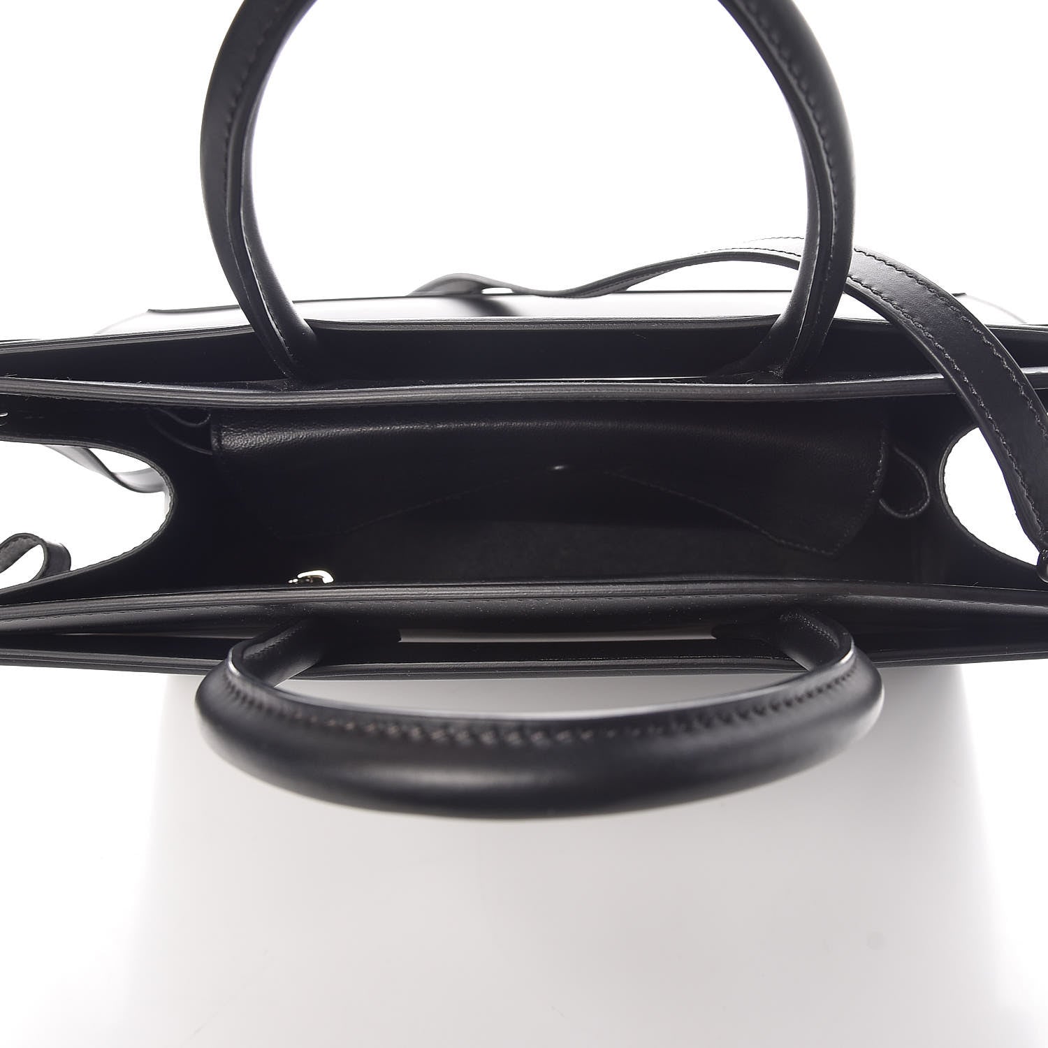 Givenchy Smooth Calfskin Medium Horizon Satchel Black 8 of 9