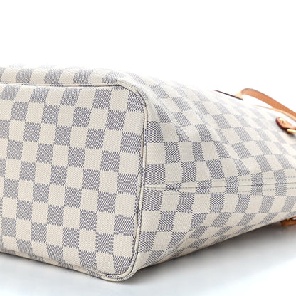 Louis Vuitton Damier Azur Neo Neverfull MM Rose Ballerine 11 of 12