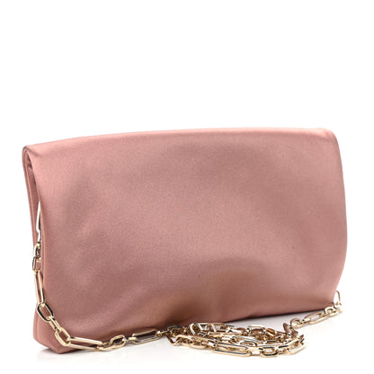 Jimmy Choo Satin Crystal Titania Clutch Blush 3 of 10