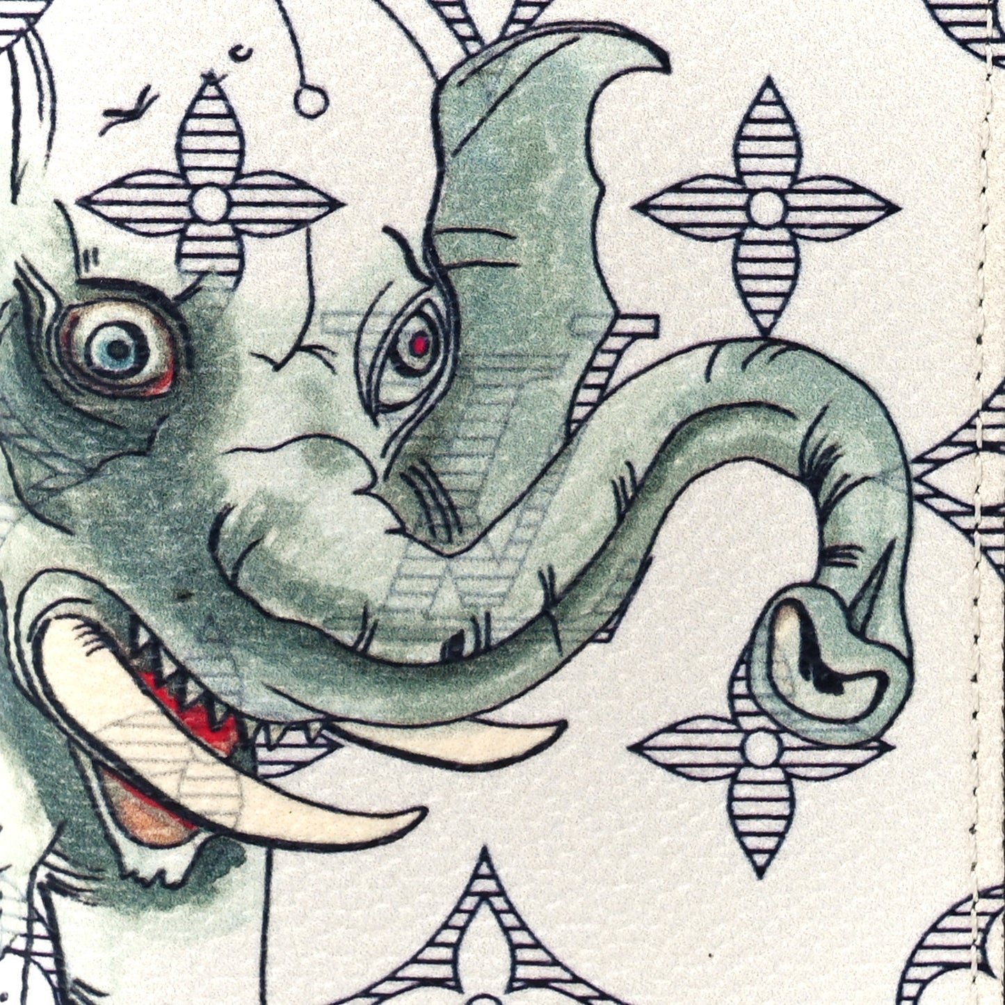 Savane Monogram Chapman Pocket Organizer White