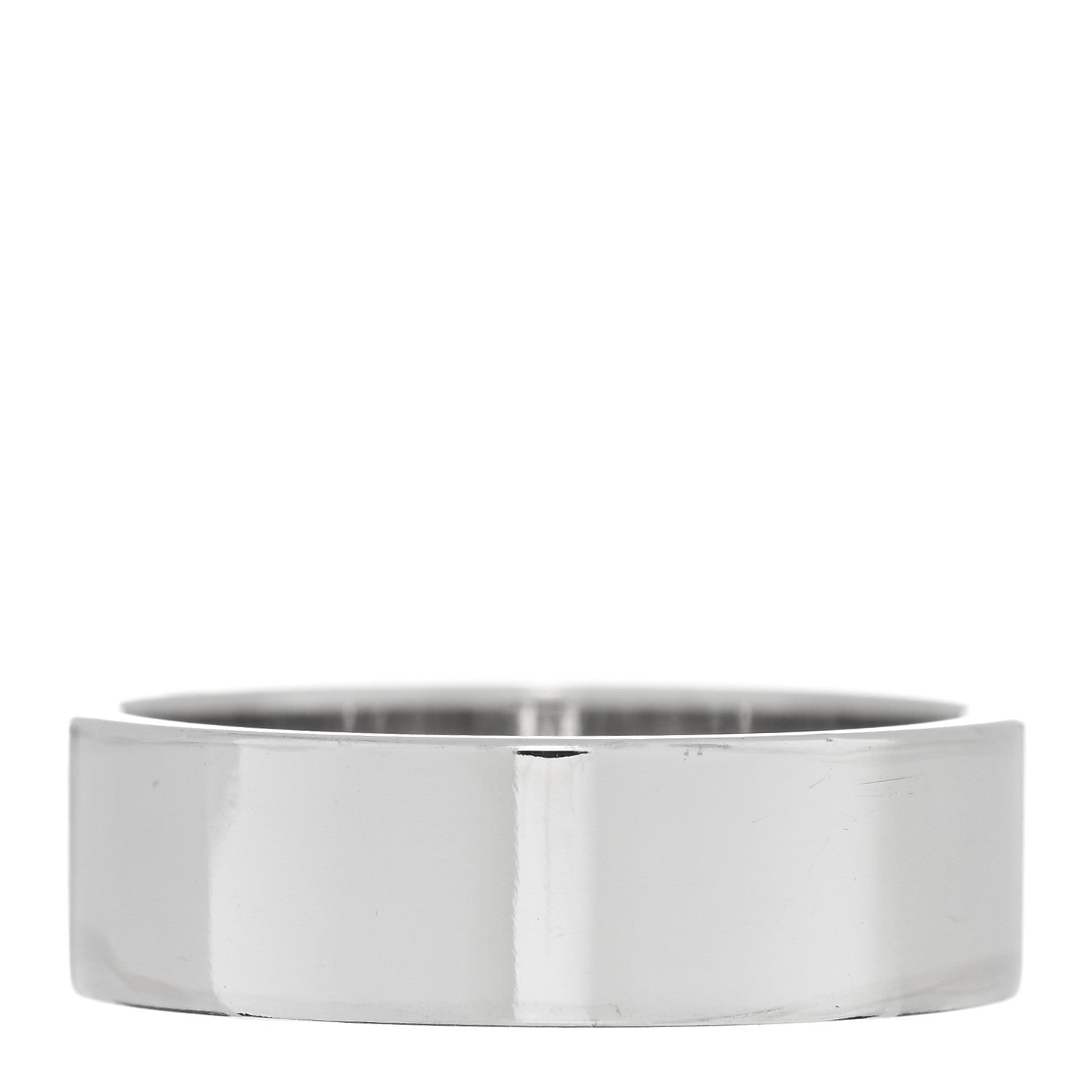 Hermes 18K White Gold Diamond PM H D'Ancre Ring 52 6 3 of 5