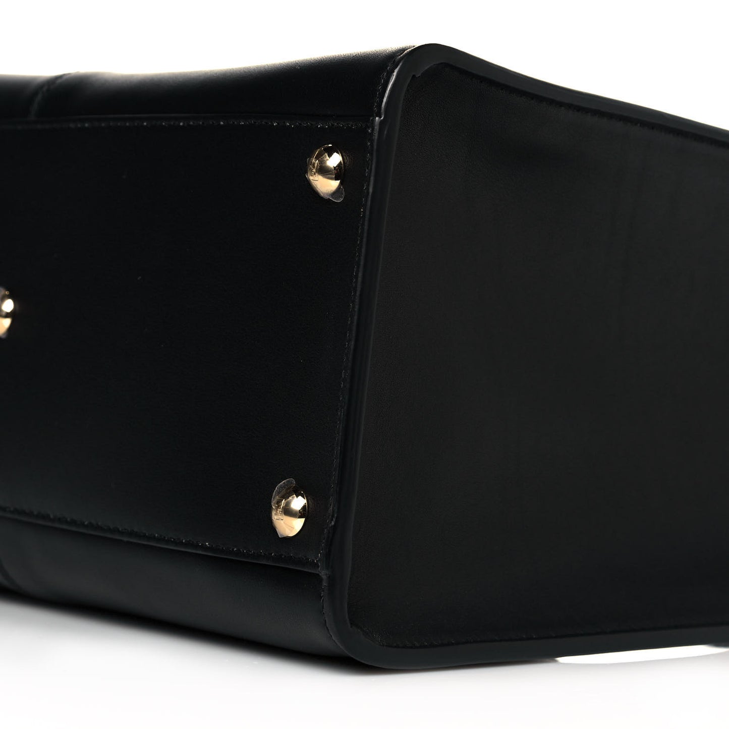 Vitello Seta Glazed Fabric FF 1974 Medium Peekaboo X-Lite Black Mogano Panna