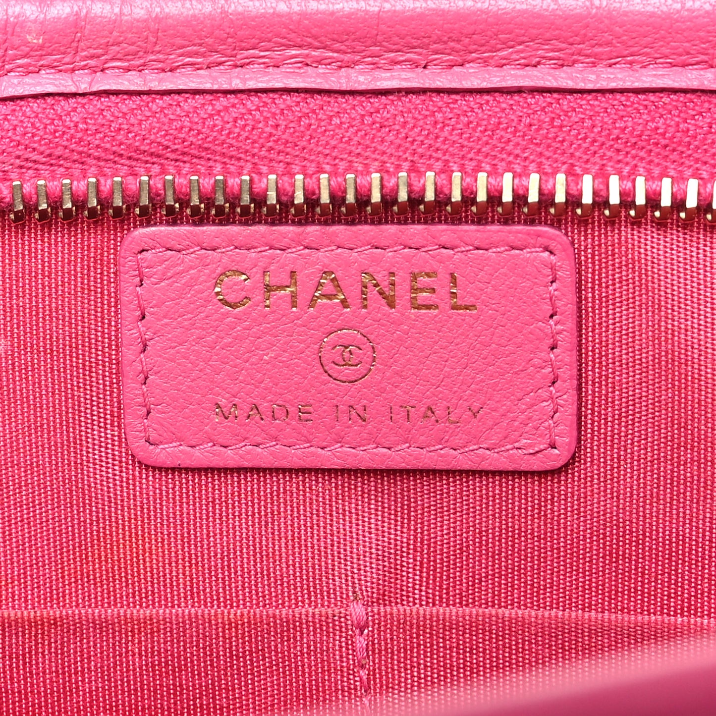 Tweed PVC Lambskin Wristlet Pouch Pink