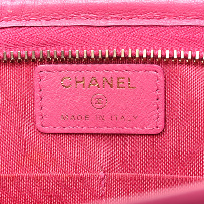 Chanel Tweed PVC Lambskin Wristlet Pouch Pink 6 of 15