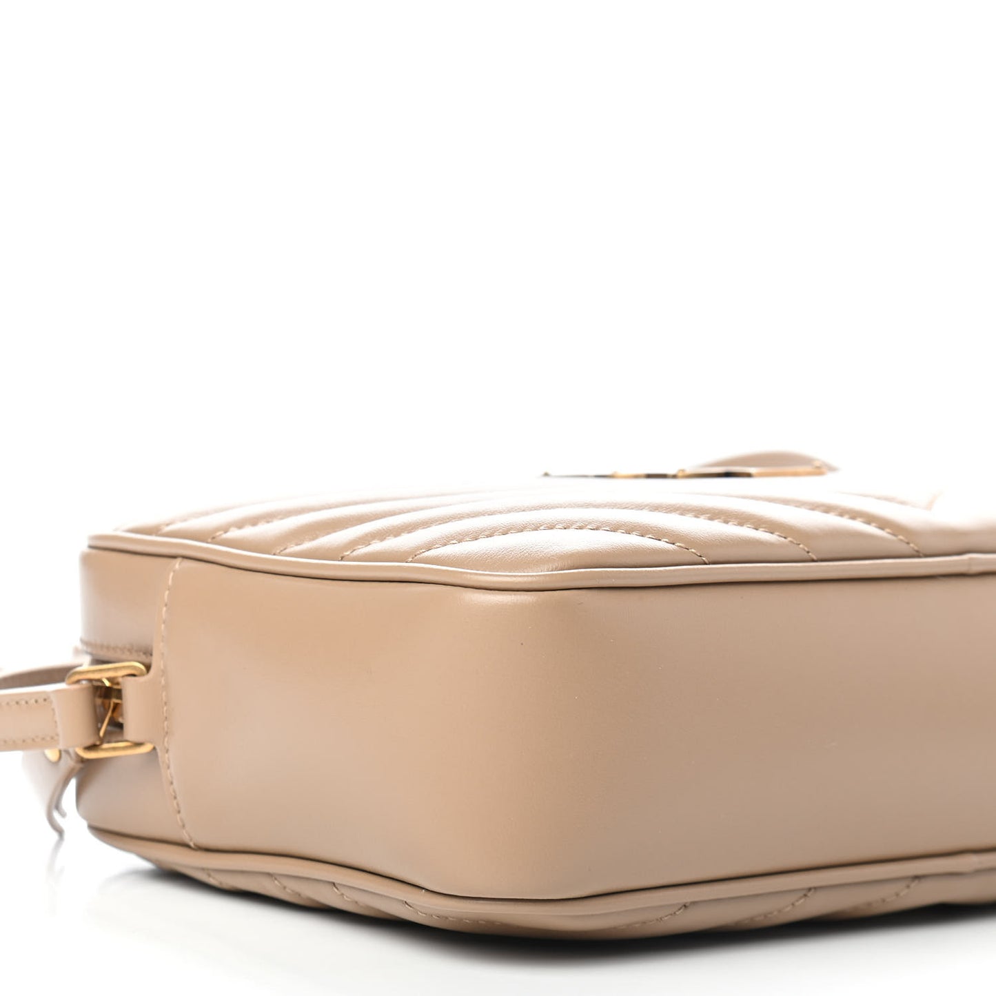 Calfskin Matelasse Monogram Lou Camera Bag Dark Latte