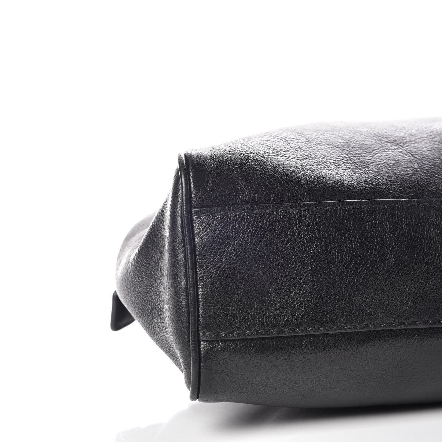 Calfskin Medium Re(Belle) Top Handle Bag Black