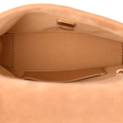 Chanel Suede Quilted Mini Flap Dark Beige 5 of 11