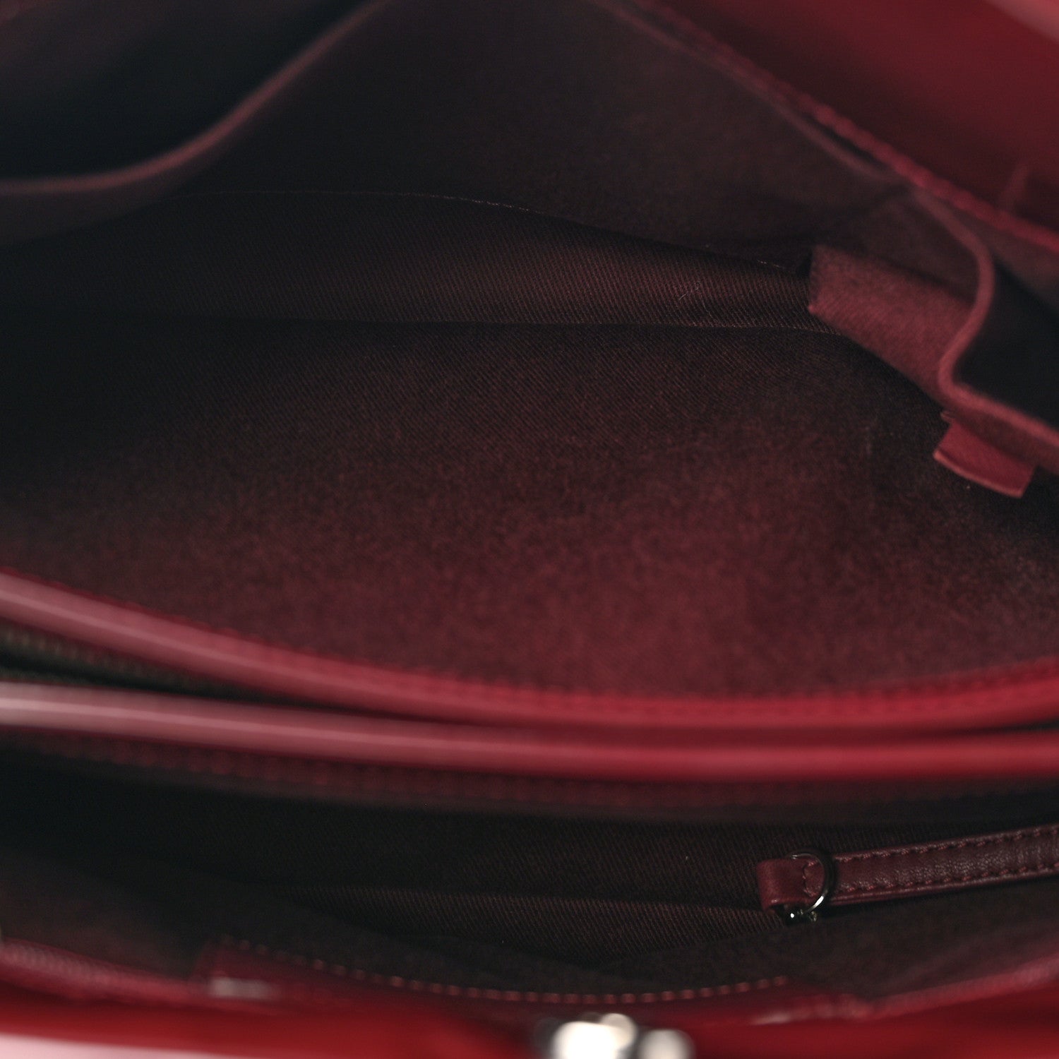 Chanel Patent Quilted Large Just Mademoiselle Bowling Bag Plum 5 of 13