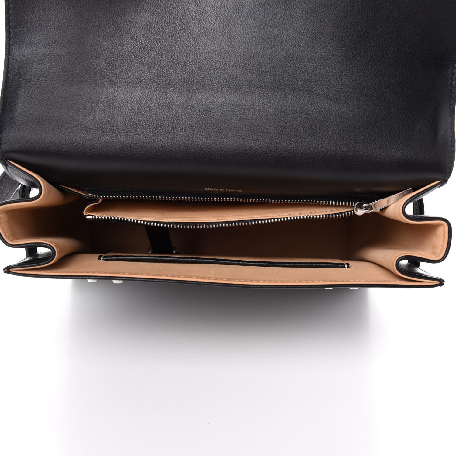 Delvaux Calfskin MM Tempete Satchel Black 6 of 11