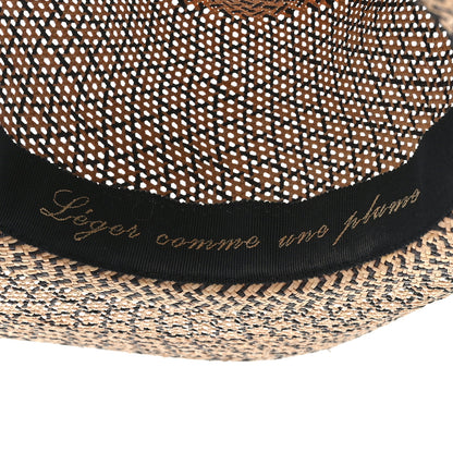 Hermes Chapeau Femme Etna Panama Hat 58 Naturel Black 8 of 8