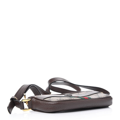 Gucci GG Supreme Monogram Web Mini Ophidia GG Bag Brown 3 of 11
