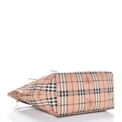 Burberry Haymarket Check Medium Salisbury Tote Camel 4 of 7