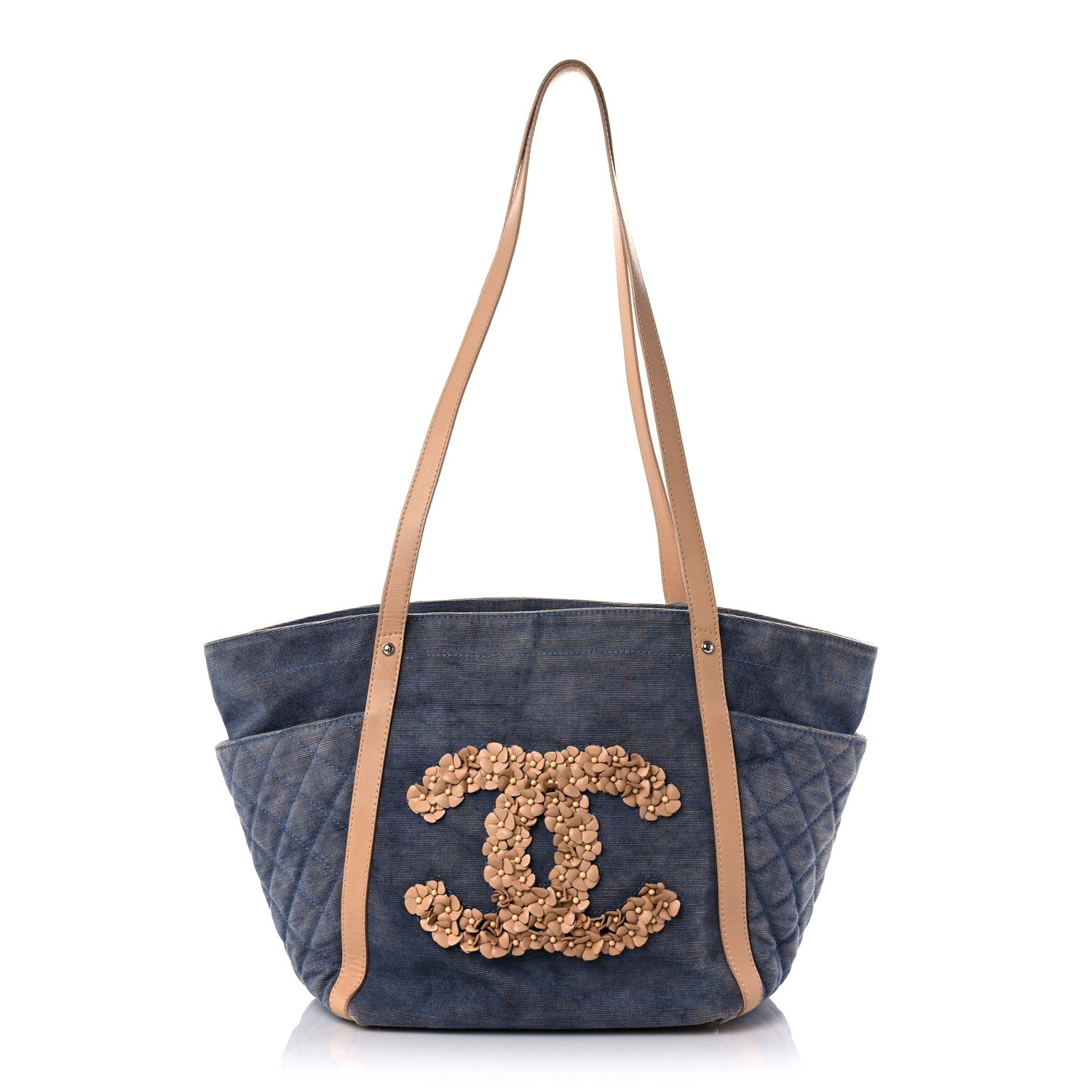 Chanel Denim CC Flower Tote Blue 1 of 22