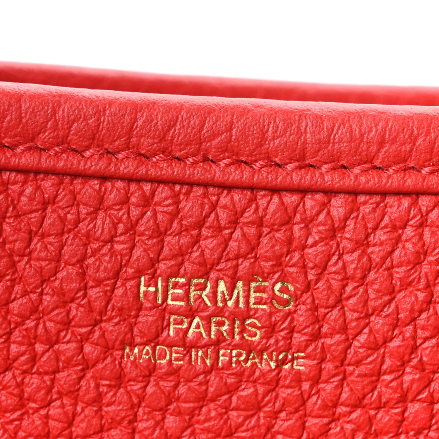 Hermes Taurillon Clemence EVELYNE III GM Rouge de Coeur 6 of 11