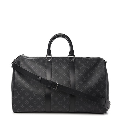 Louis Vuitton Monogram Eclipse Keepall Bandouliere 45 1 of 9