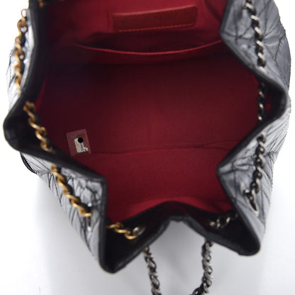 Chanel Aged Calfskin Quilted Small Gabrielle Backpack Black 5 of 8