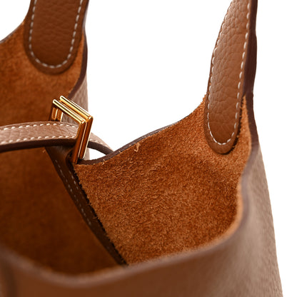 Hermes Taurillon Clemence Picotin Lock 18 PM Gold 11 of 11