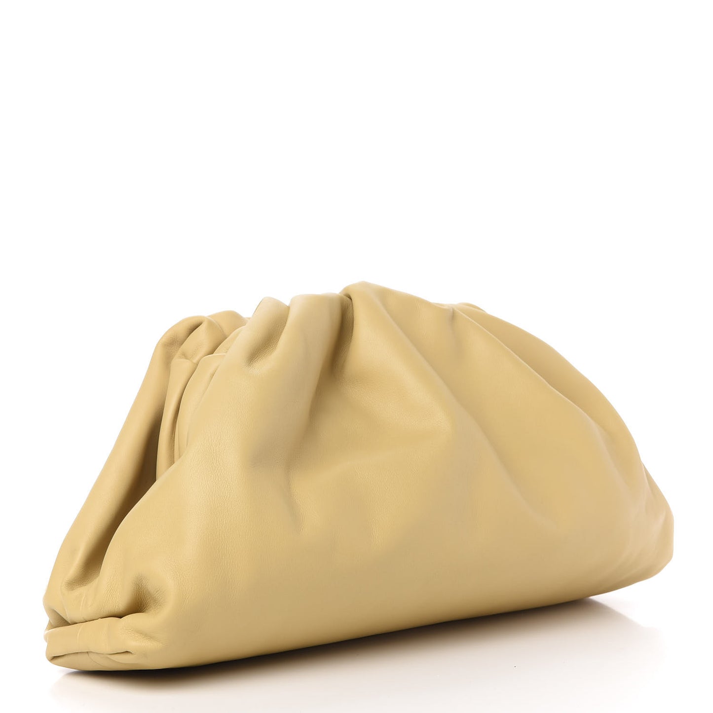 Smooth Butter Calf The Pouch Oversized Clutch Tapioca