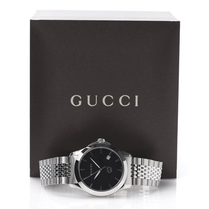Gucci Stainless Steel 38mm G-Timeless Quartz Watch Black 7 of 7