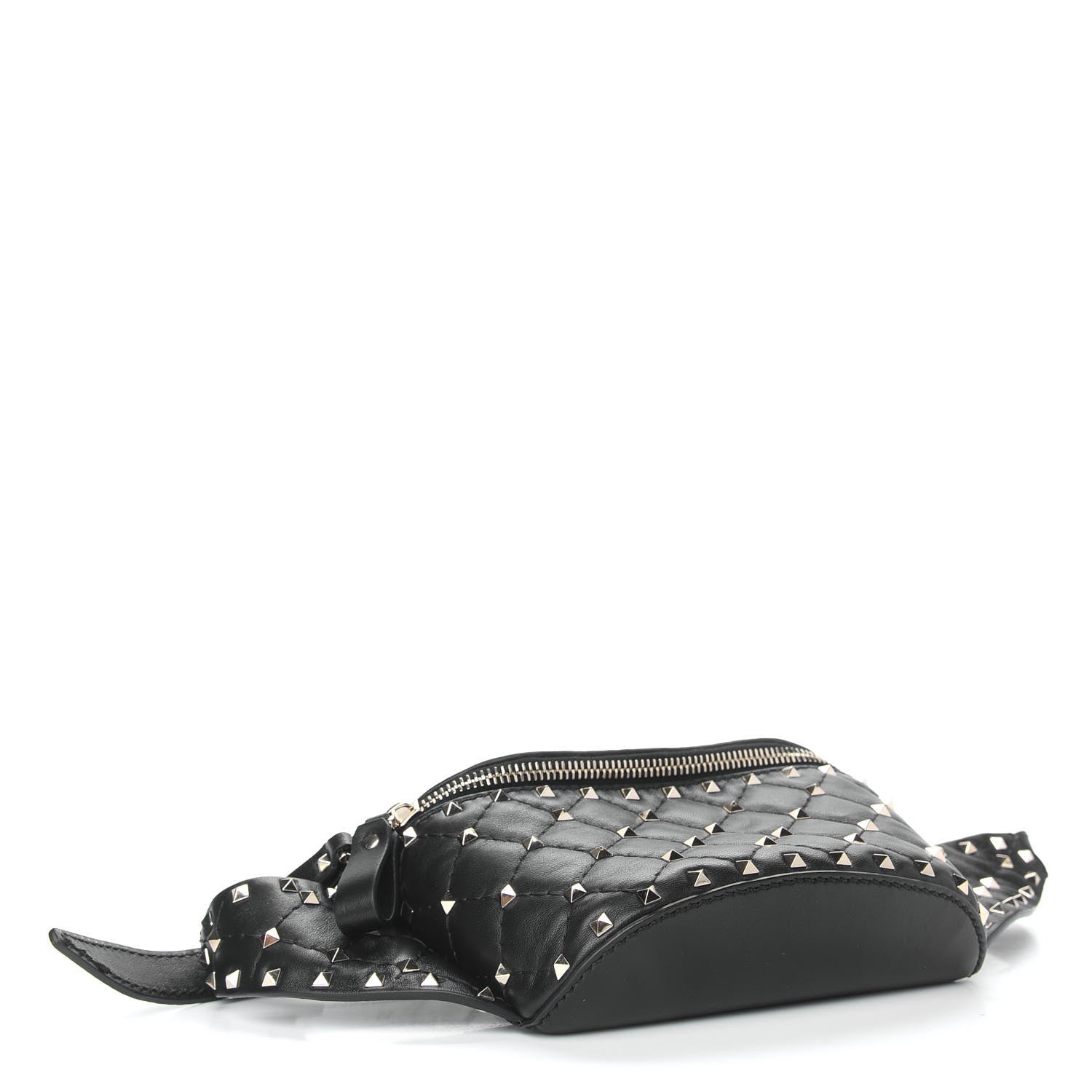 Valentino Garavani Nappa Rockstud Spike Belt Bag 85 Black 4 of 9