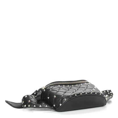Valentino Garavani Nappa Rockstud Spike Belt Bag 85 Black 4 of 9