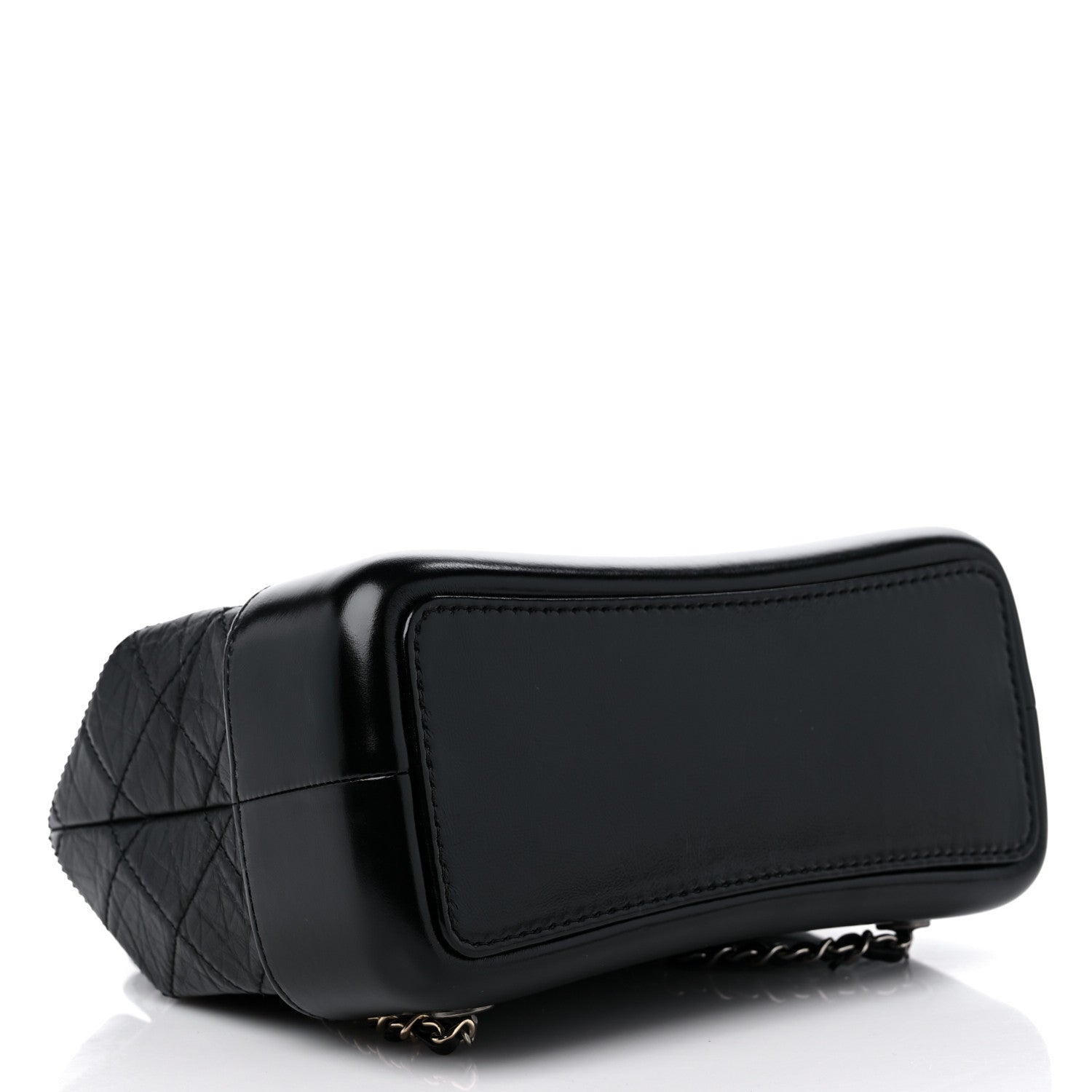 Chanel Aged Calfskin Quilted Small Gabrielle Backpack Black 4 of 11