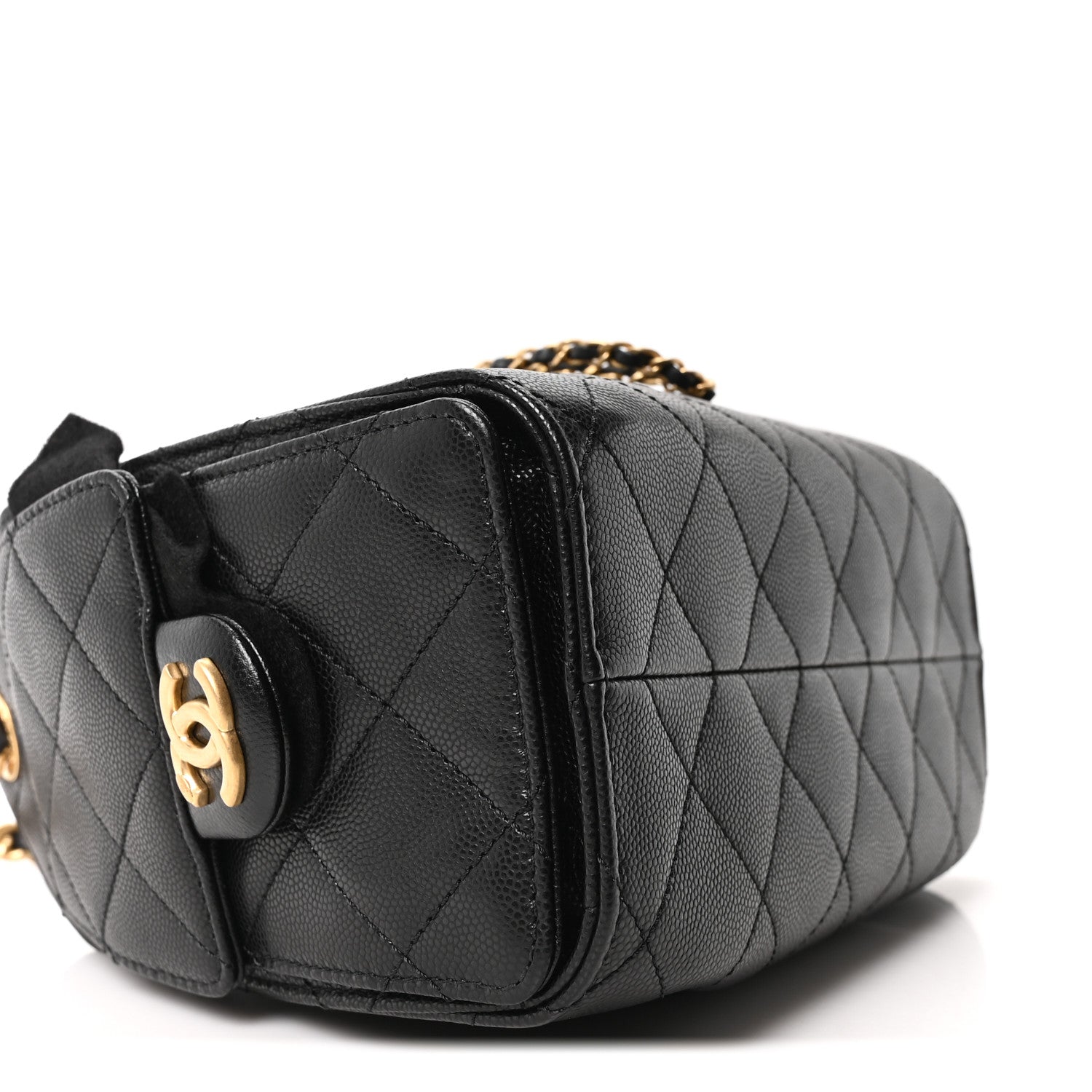 Chanel Caviar Quilted Mini Chanel 25 Handbag Black 9 of 11
