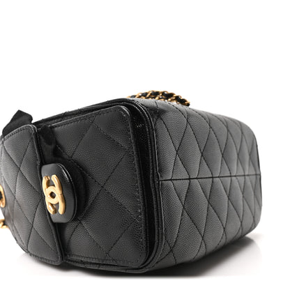 Chanel Caviar Quilted Mini Chanel 25 Handbag Black 9 of 11