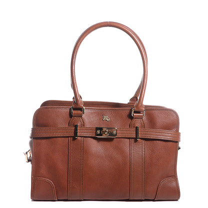 Burberry Leather Satchel Brown 1 of 9