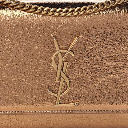 Saint Laurent Metallic Calfskin Small Classic Monogram Kate Satchel Bronze 7 of 9