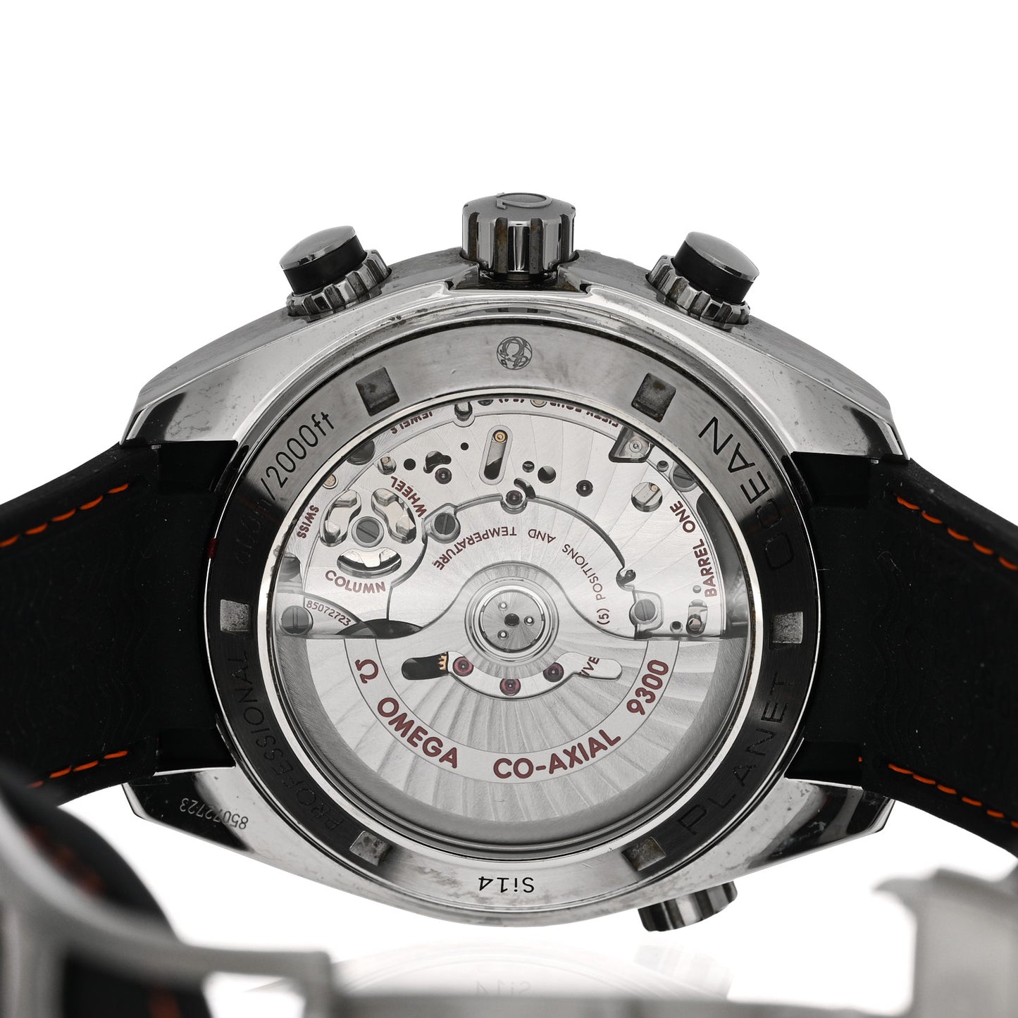 Stainless Steel Calfskin 45mm Seamaster Planet Ocean Chronograph Automatic Watch Black 232.32.46.51.01.005