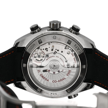 Omega Stainless Steel Calfskin 45mm Seamaster Planet Ocean Chronograph Automatic Watch Black 232.32.46.51.01.005 4 of 5