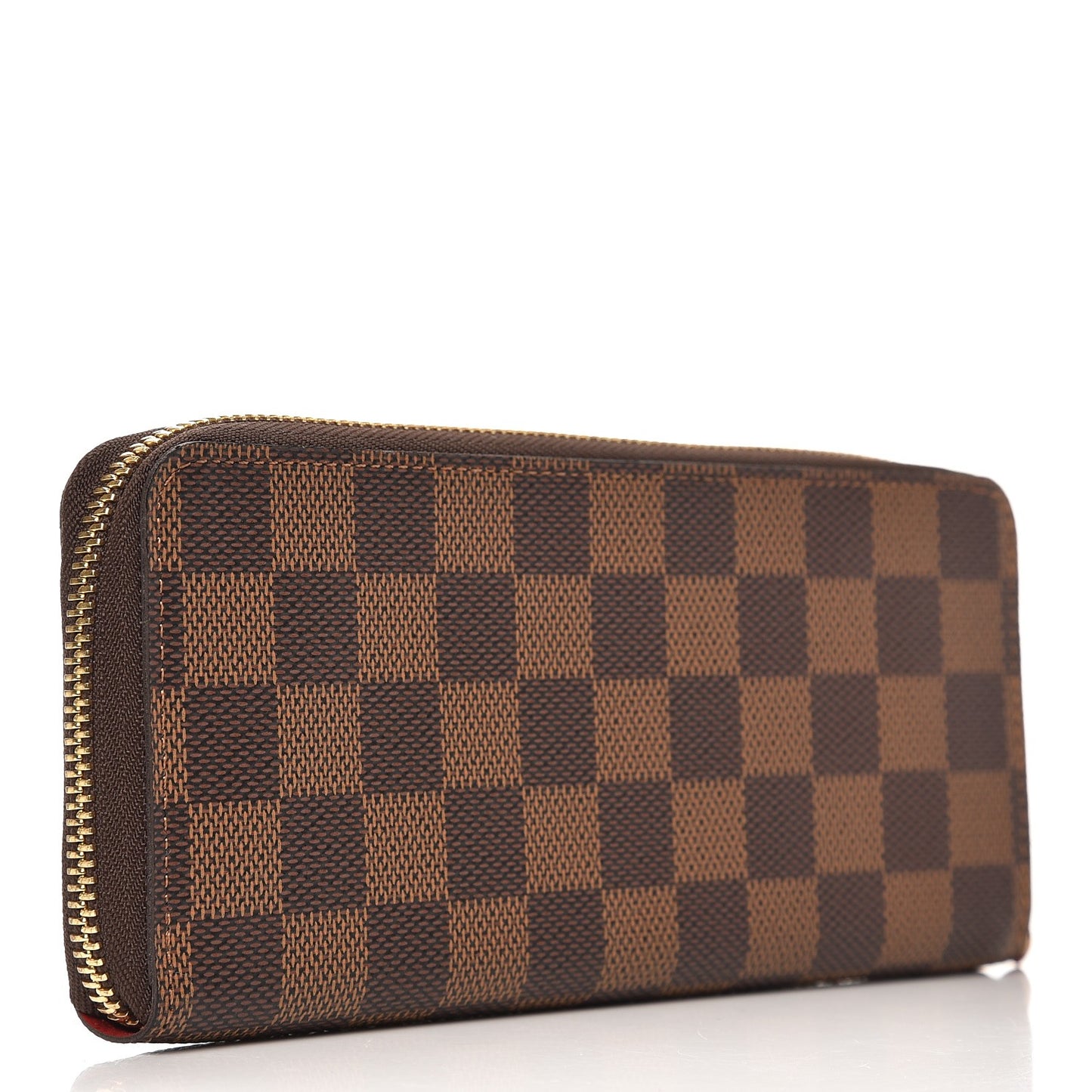 Damier Ebene Clemence Wallet Cherry