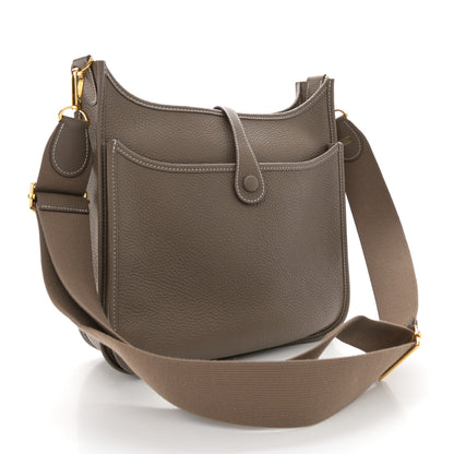 Hermes Taurillon Clemence Evelyne III PM Etoupe 3 of 11