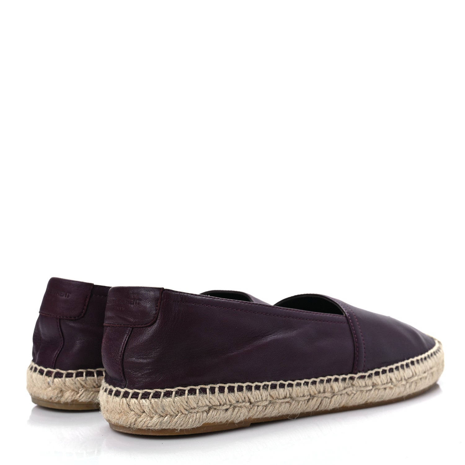 Saint Laurent Nappa Vendome Monogram Espadrilles 42 Barolo 4 of 7