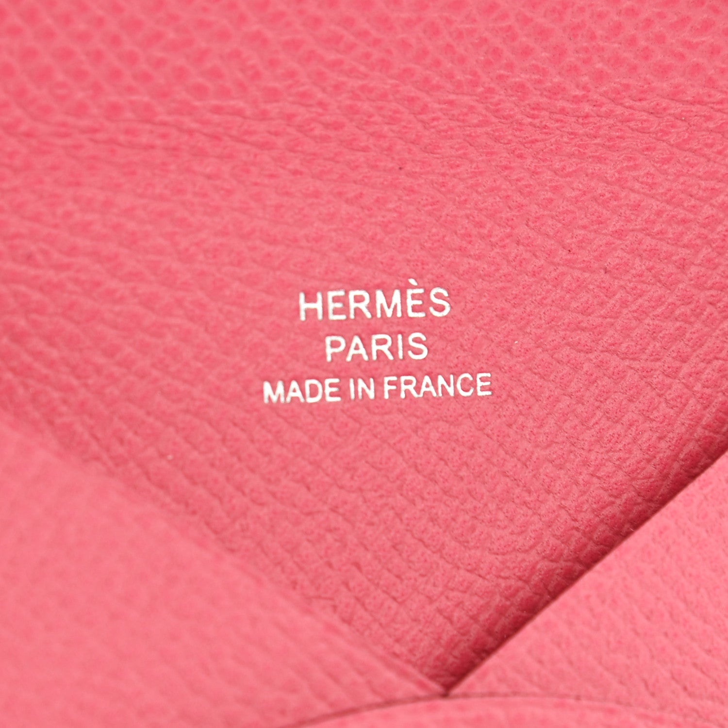 Hermes Epsom Calvi Card Case Rose Azalee 6 of 8
