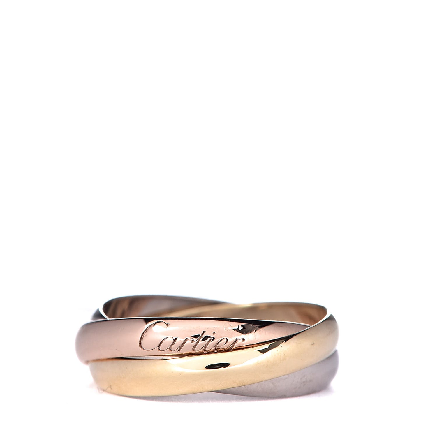 18K Pink Yellow White Gold Small Trinity Ring 47 4