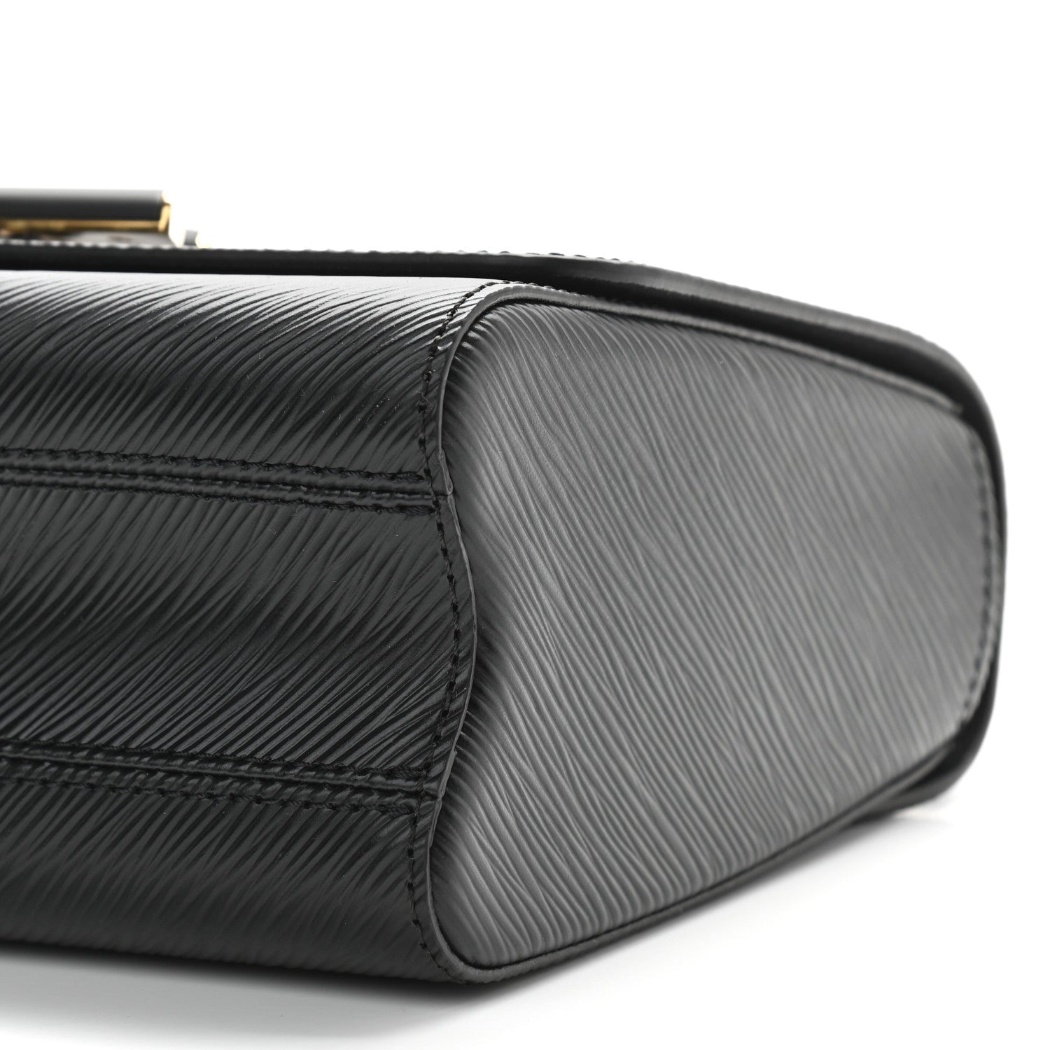 Louis Vuitton Epi Twist Shoulder Bag MM Matte Black Gold 10 of 11