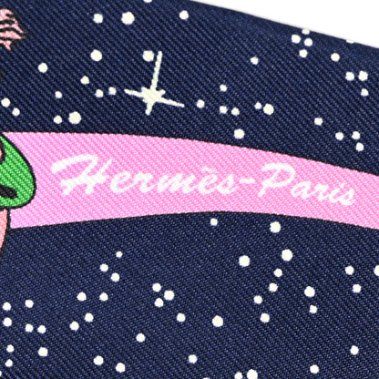 Hermes Silk Space Derby Twilly Marine Rose Multicolor 2 of 4
