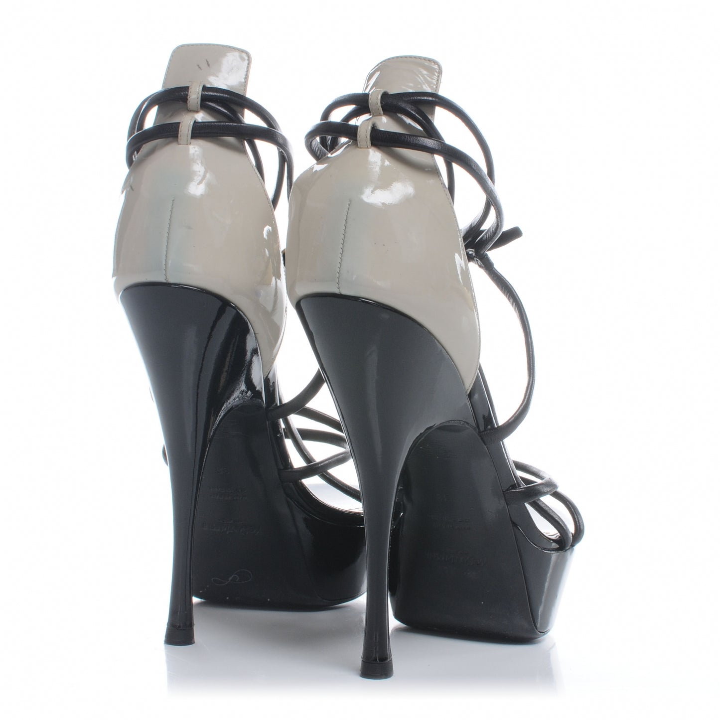 Leather Lola Strappy Heels 38