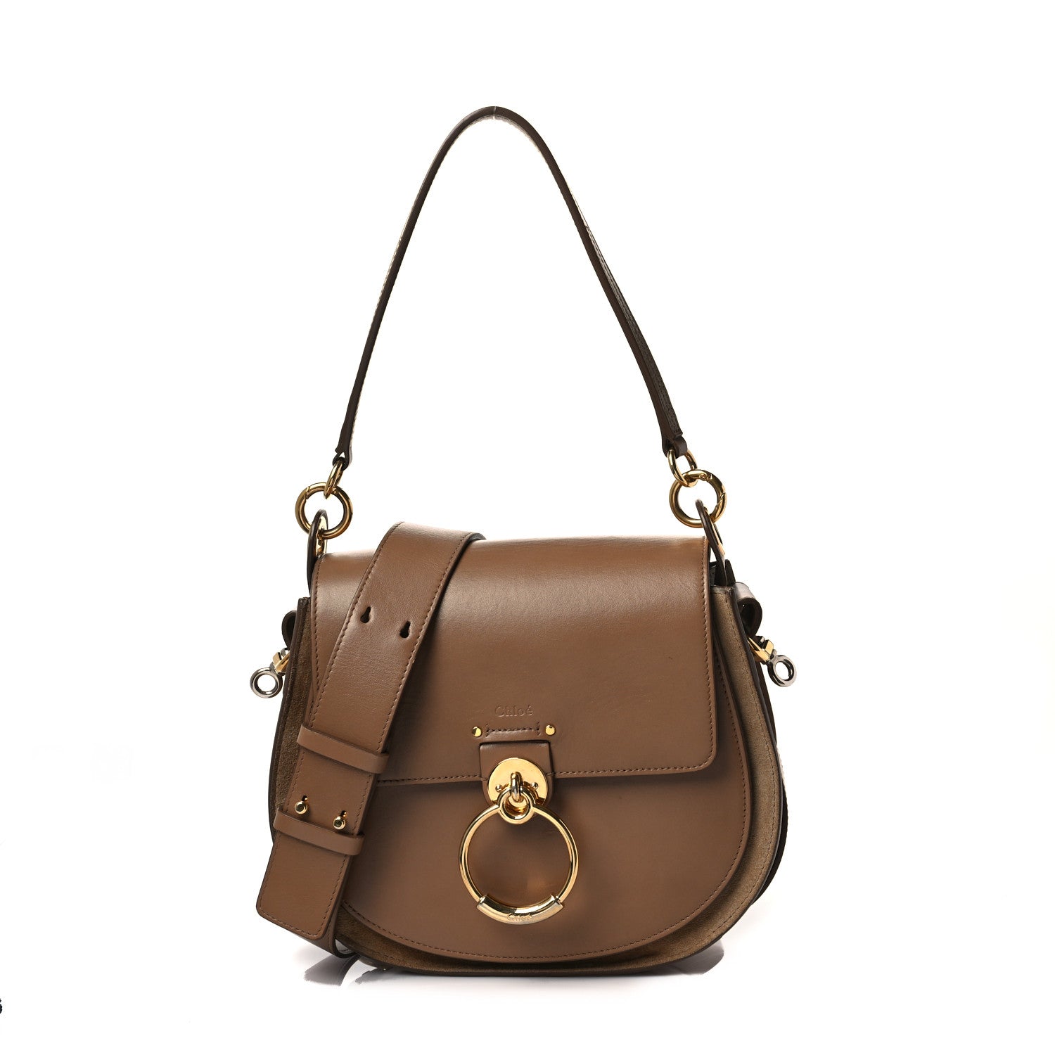 Chloe Calfskin Large Tess Bag Nut 1 of 9