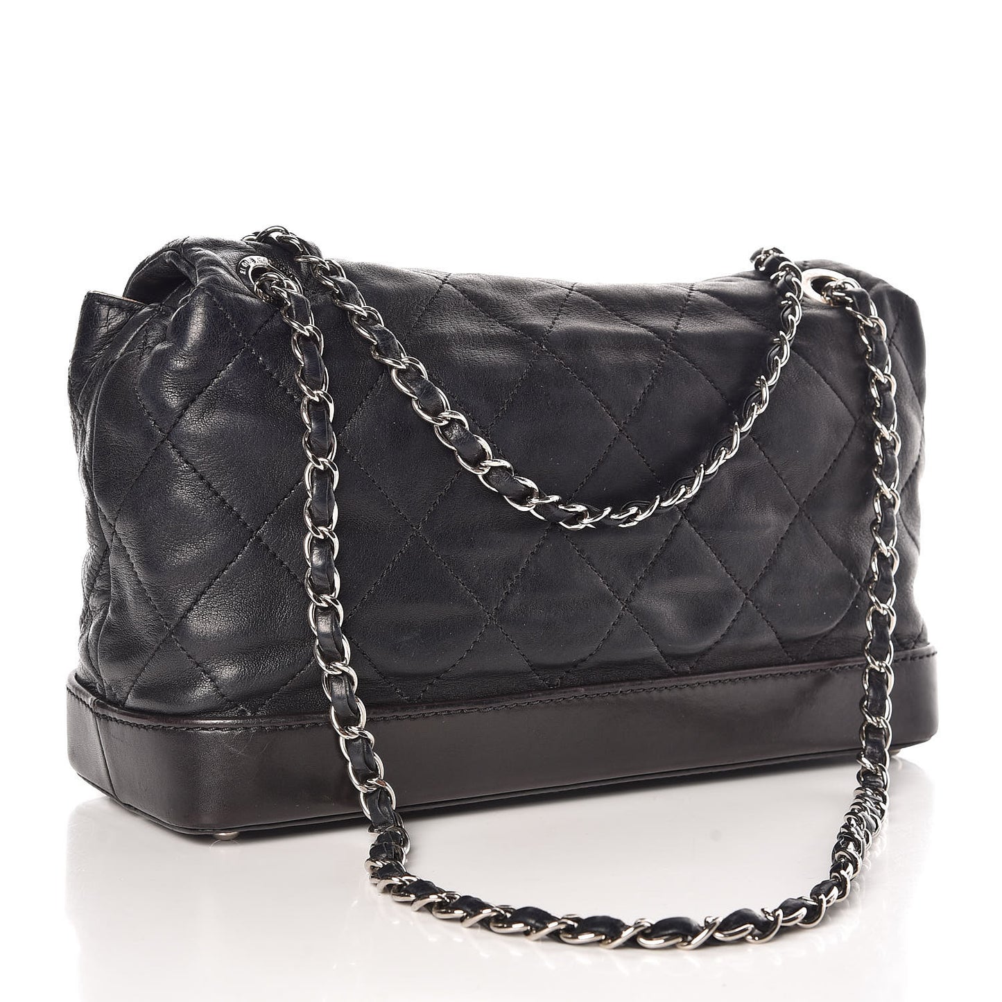 Calfskin Quilted VIP Flap Black