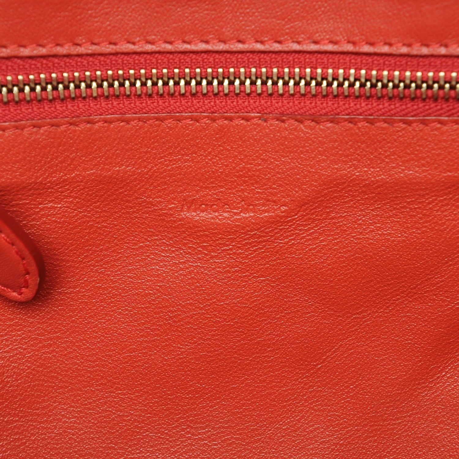 Celine Smooth Calfskin Micro Luggage Red 6 of 7